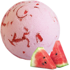 Watermelon Bath Bomb with Coconut Butter