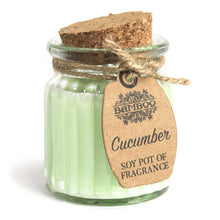 Load image into Gallery viewer, Cucumber Soy Candle Pots (Pk 2)