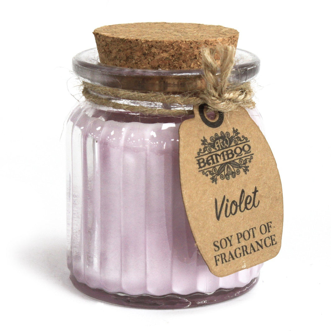 Violet Soy Candle Pots (Pk 2)