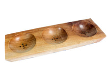 Load image into Gallery viewer, Three Bay Mahogany Soap Dish