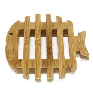 Fish Hemu Wood Soap Dish