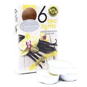 Set of 6 Scented Tealights - Vanilla